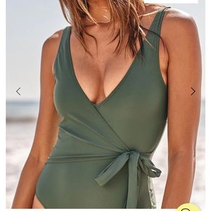 Summersalt Wrap Swimsuit- Deep Green